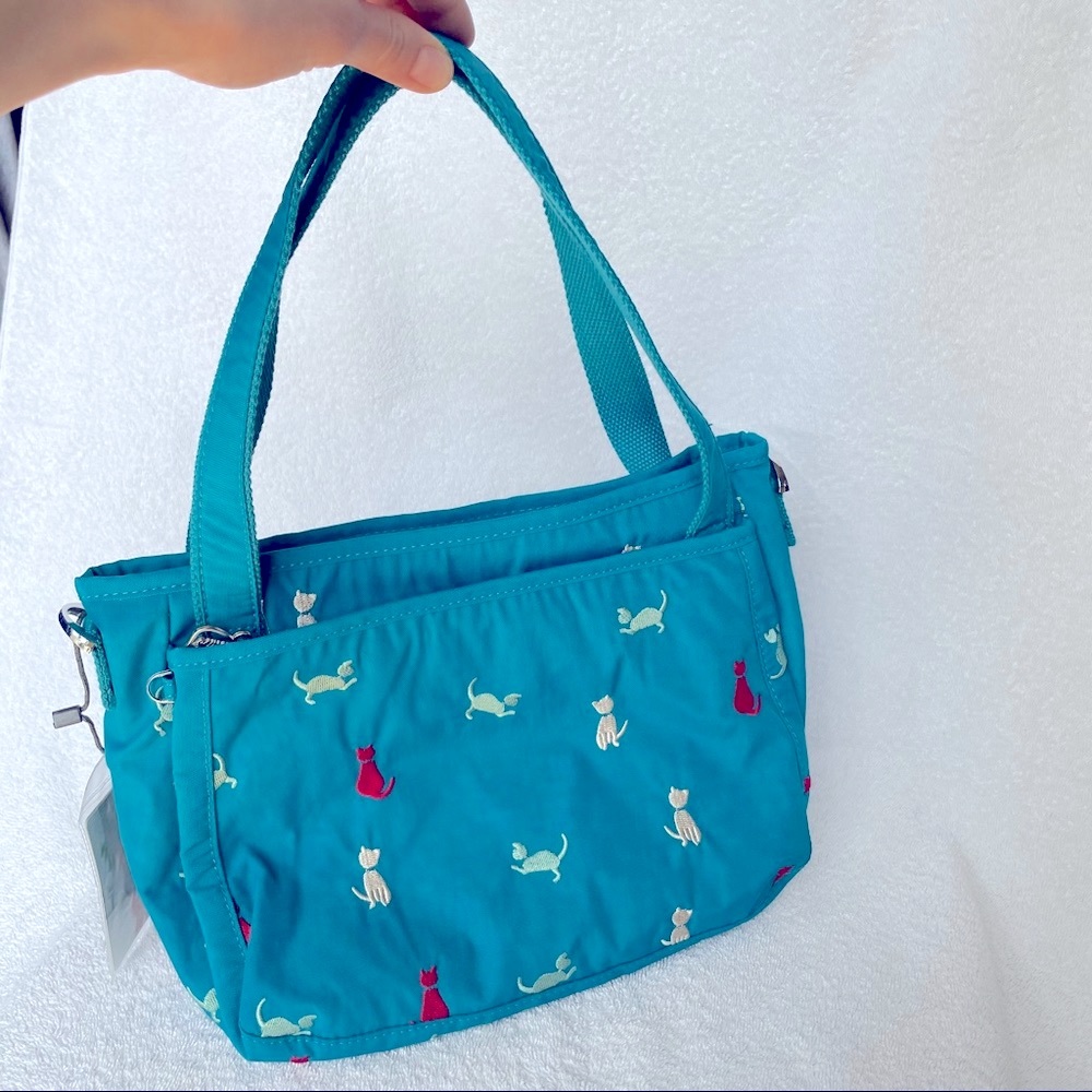 Embroidered Cats Purse/Handbag